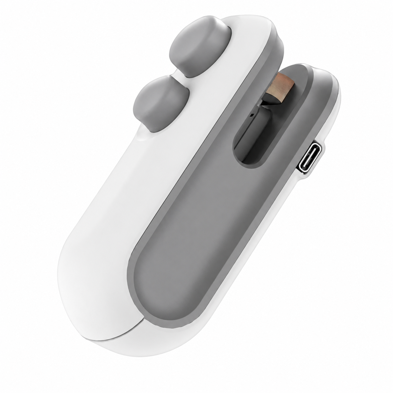 Portable Mini Sealing Machine 2 in 1 USB Rechargeable Magnetic Bag Sealer Heat Seal with Cutter