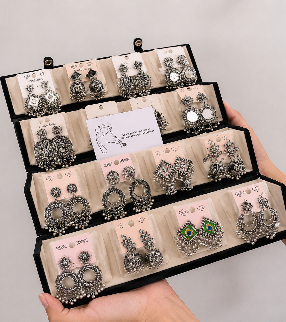 Viral 16 pair Jhumka with Box 🎁 image 4