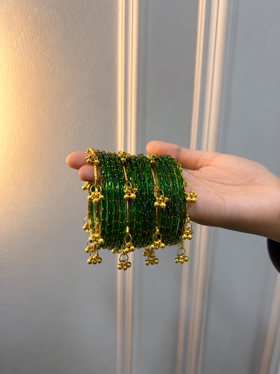 Raindrop Bangles With Ghungroo Bangles image 1